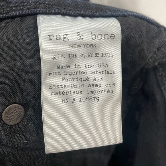 Rag and Bone dark capri denim skinny jeans size 24 - Picture 10 of 12